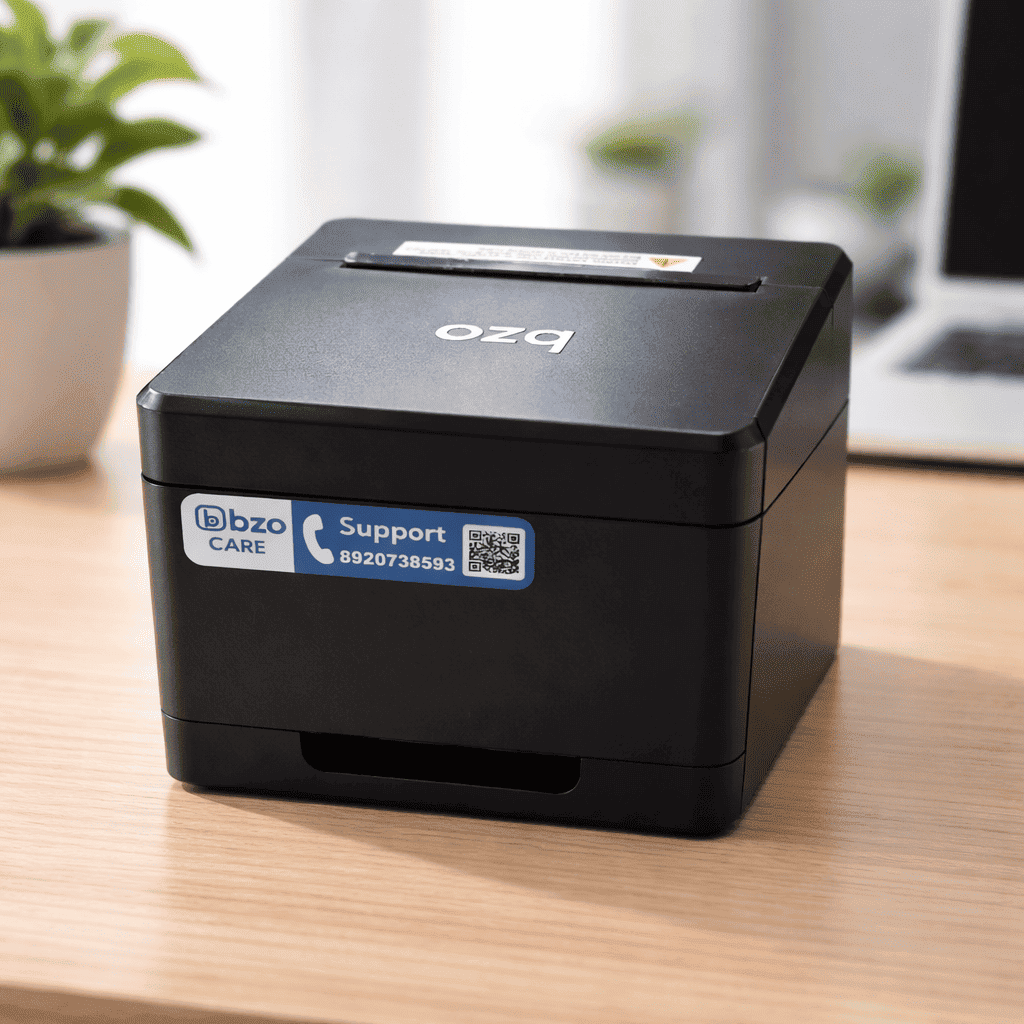 BZO 3 Inch Thermal Receipt Printer | 80mm POS Billing Printer USB & Bluetooth with Auto Cutter