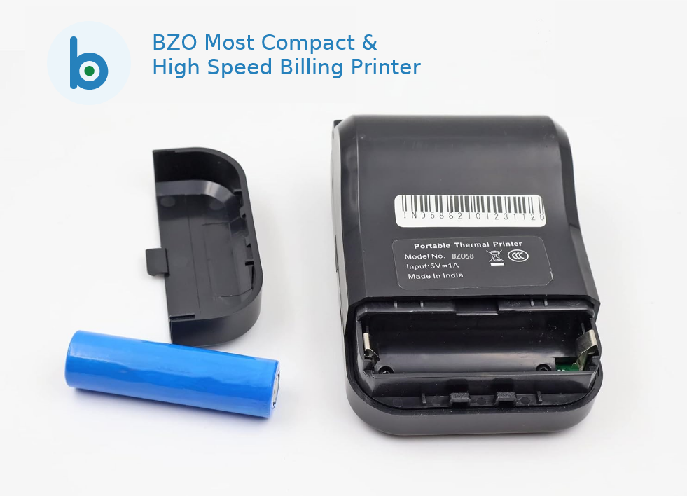 BZO Smart Billing Software/App  with BZO Billing Machine Suitable for Restaurant, Retailers, Clothing Store